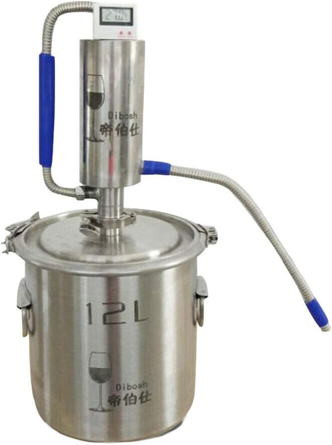 Automatic 23/36/45 Litre Home Essential Oil Distillation Apparatus Stainless Steel Boiler Moonshine Still Distiller for Liquor Alcohol Oil Pure Water Spirits with Essential Oil Separator 23L 
