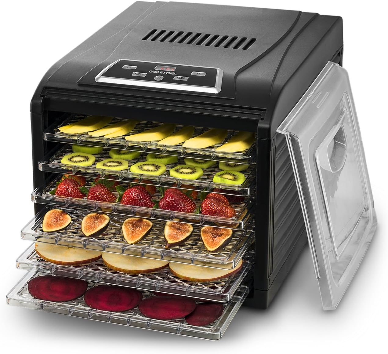 Save 28% when you pick up this highly-rated 6-tray food dehydrator for $115  Prime shipped