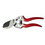 Anvil Pruning Shears with Carbon Steel Blades, Aluminum Handle with Non-Slip TPR Grip and 20mm Cutting Capacity
