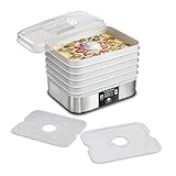 Hamilton Beach Digital Food Dehydrator for Fruit and Jerky, Vegetables and More, 5 Trays, Adjustable Temperature, 48...