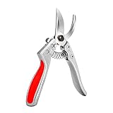 Firsttour 8.07' Bypass Garden Pruning Shears with Stainless SK5 Steel Blades, Professional Pruning Scissors, Garden...