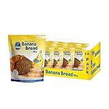 Concord Foods Banana Bread Mix: Easy Homemade Delight - Just Add Bananas, Egg, and Water! 13.7 Oz (Pack of 12)