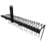 Field Tuff Steel Spring Coil Tine Tow Behind Landscape Rake for Leaves, Pine Needles, Straw, and Grass with 3 Point...