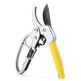 WHATOOK Pruning Shears for Gardening, Heavy Duty Hand Pruners, Bypass Shears, Plant Clippers Cutter Sharp Blade,Tree...