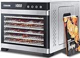 COSORI Food Dehydrator for Jerky, Large Drying Space with 6.48ft², 600W Dehydrated Dryer, 6 Stainless Steel Trays, 48H...