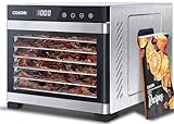 COSORI Food Dehydrator, Bigger Than 7 Trays With Large 6.5' Drying Space, 600W Power Saves More Time Than 480W, 165°F...