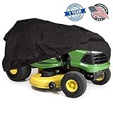 Pyle Universal Lawn Tractor Mower Cover-Armor Shield Waterproof Marine Grade Canvas, Weather Resistant, Elastic, Indoor...