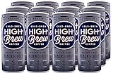 High Brew Coffee,medium_roast, Cold Brew, Black & Bold, Dairy Free, 8 Fl Oz Can (Pack of 12)