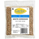 GERBS White Sorghum Grain, 64 ounce Bag, Top 14 Food Allergen Free, Non GMO, Vegan, Keto, Paleo Friendly