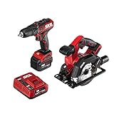 SKIL 2-Tool Kit: PWRCore 12 Brushless 12V 1/2 Inch Cordless Drill Driver and 5-1/2 Inch Brushless Circular Saw, with...