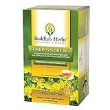 Buddha's Herbs St John's Wort Flower Tea, No Caffeine Dietary Supplement with Herbs for Digestive Health Support, Pack...