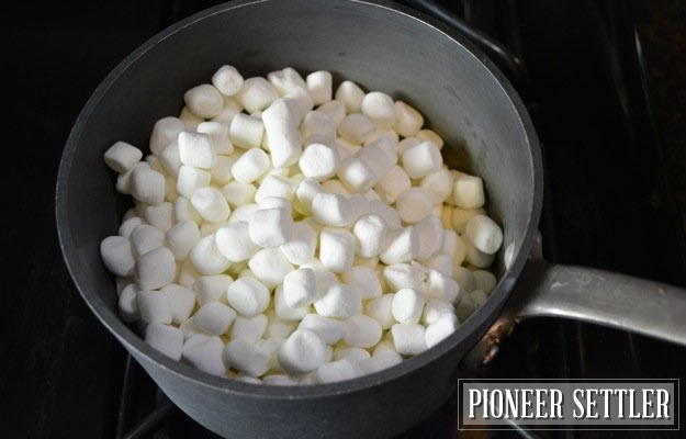 Marshmallows in Pan | How to Make Rice Krispie Treats