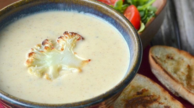 Featured | Roasted Cauliflower Soup | Cauliflower Soup Recipe