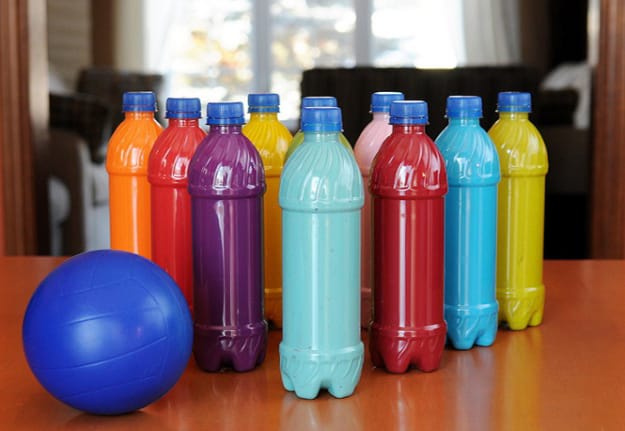 Pop Bottle Bowling | Fun Activities for Kids at Home Get Through a Winter Storm Indoors