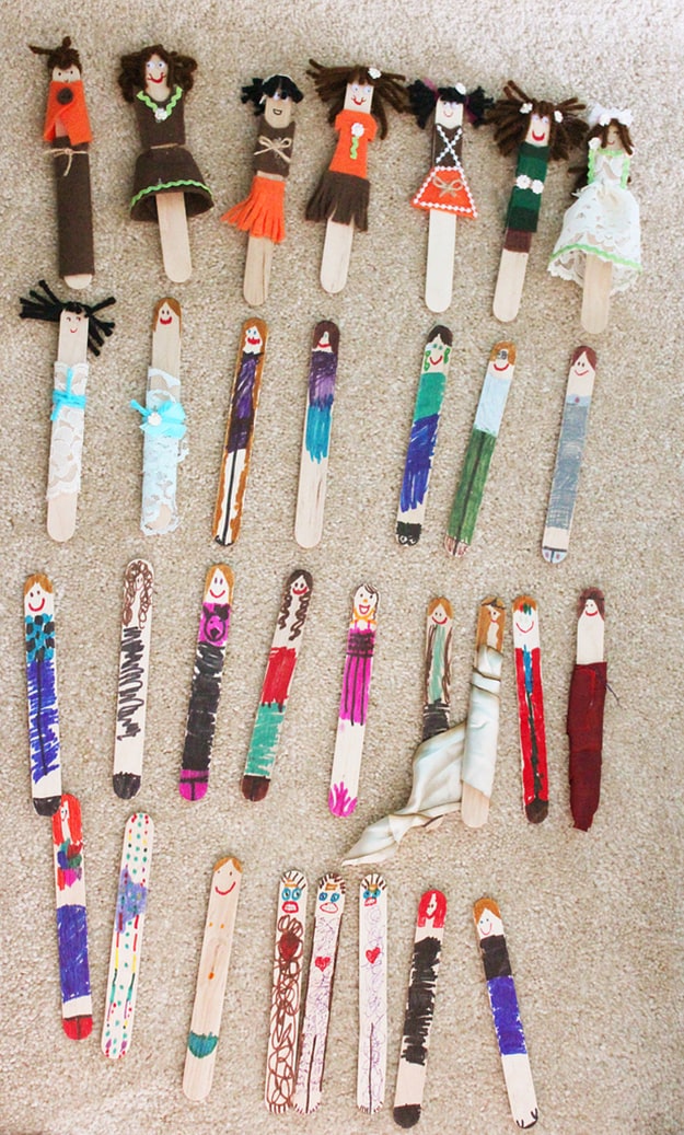 Homemade Dolls | Fun Activities for Kids at Home Get Through a Winter Storm Indoors