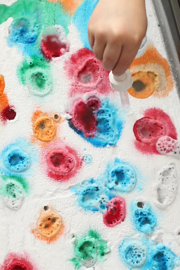 Fizzy Colors Experiment | Fun Activities for Kids at Home Get Through a Winter Storm Indoors