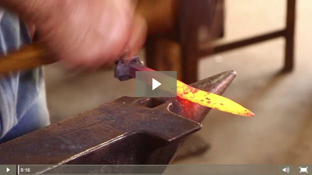 VIDEO How to Make a Railroad Spike Knife - Setting Your Guard