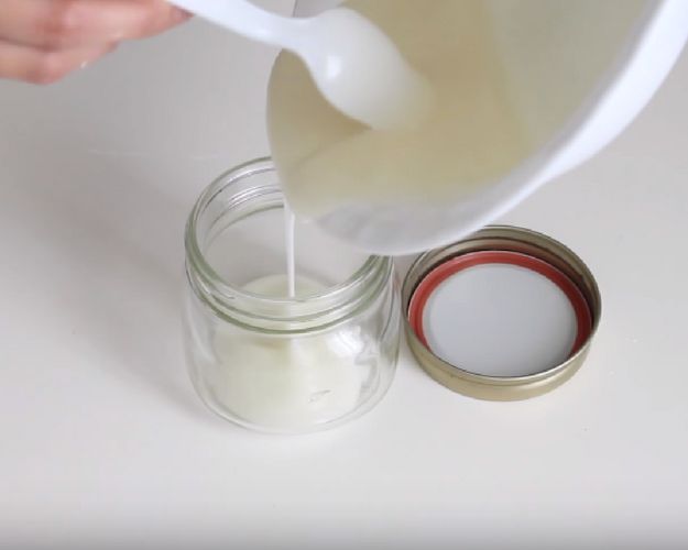 Step 3: Transfer The Mixture | DIY Deodorant | Natural Deodorant Homemade Recipe