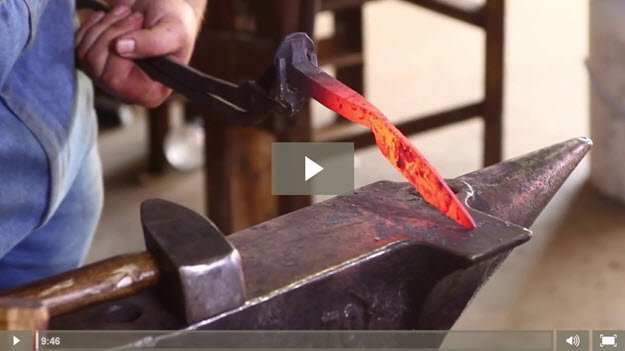 VIDEO How to Make a Railroad Spike Knife - Forging the Blade part 1