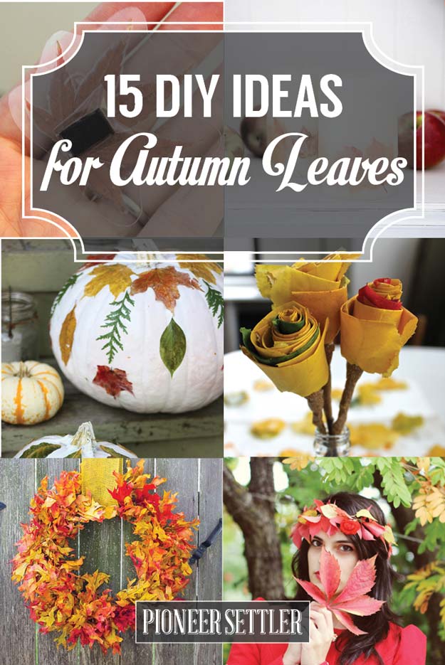 15 DIY Ideas for Autumn Leaves