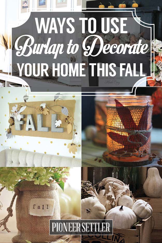 22 Festive Ways to Use Burlap This Autumn Season