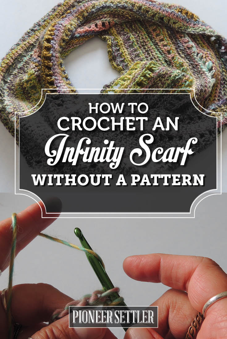 How to Crochet an infinity Scarf without a pattern