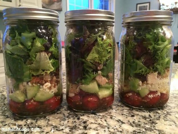 Balsamic Chicken Salad | Mason Jar Salad Recipes