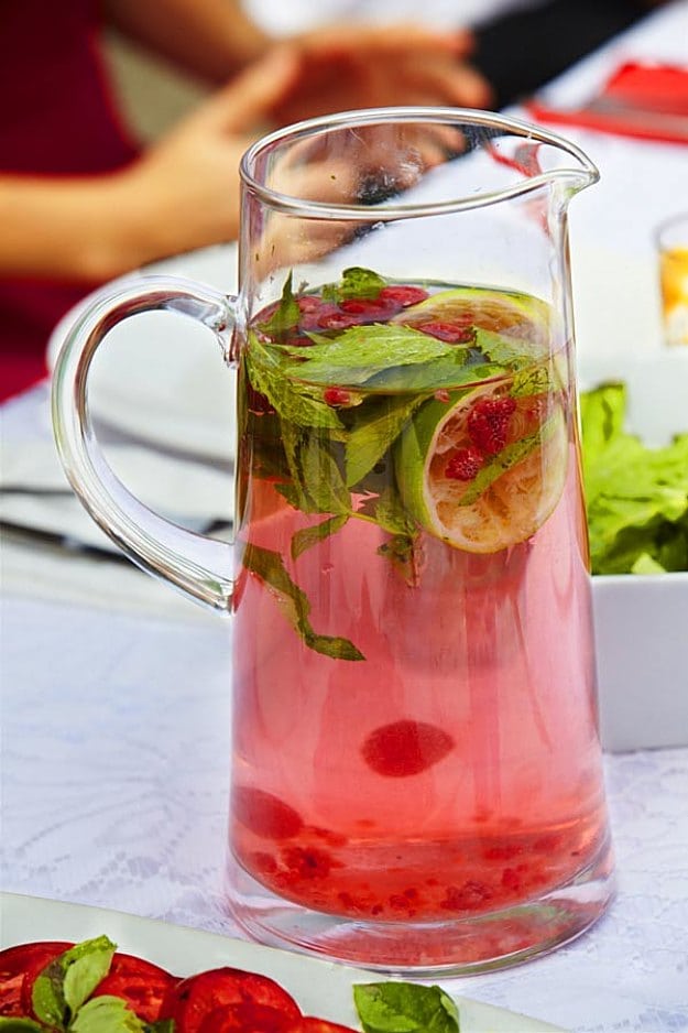 Raspberry and Mint Scented Water | Raspberry and Mint Scented Water | Refreshing Infused Water Recipes For Happy Hydrated Homesteaders
