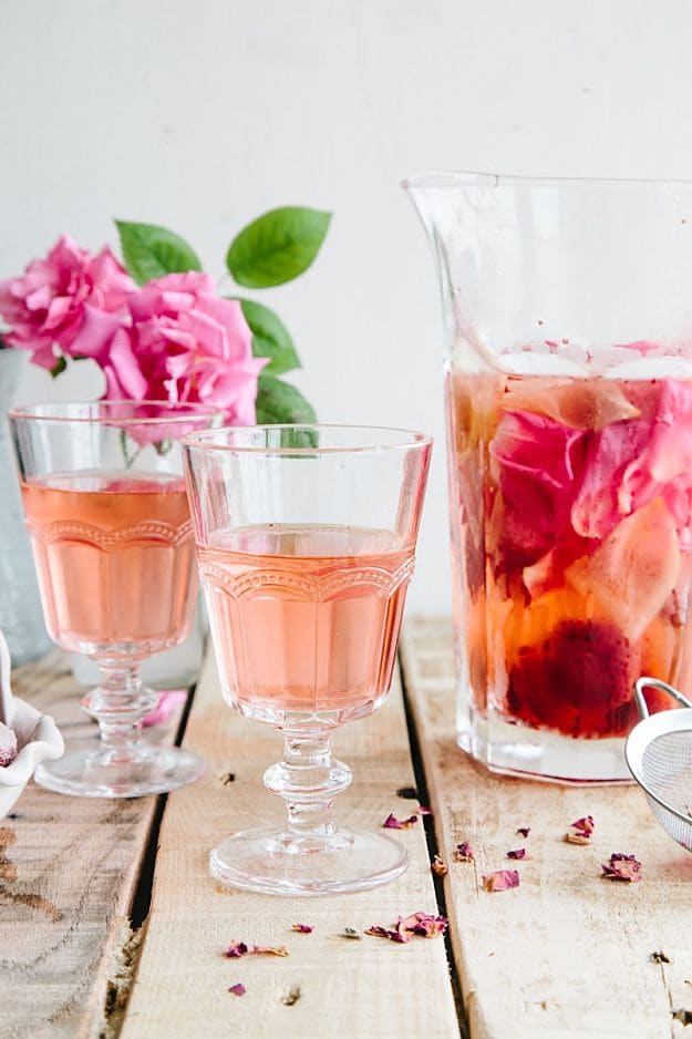 Rose, Lemon, and Strawberry Infused Water | Refreshing Infused Water Recipes For Happy Hydrated Homesteaders