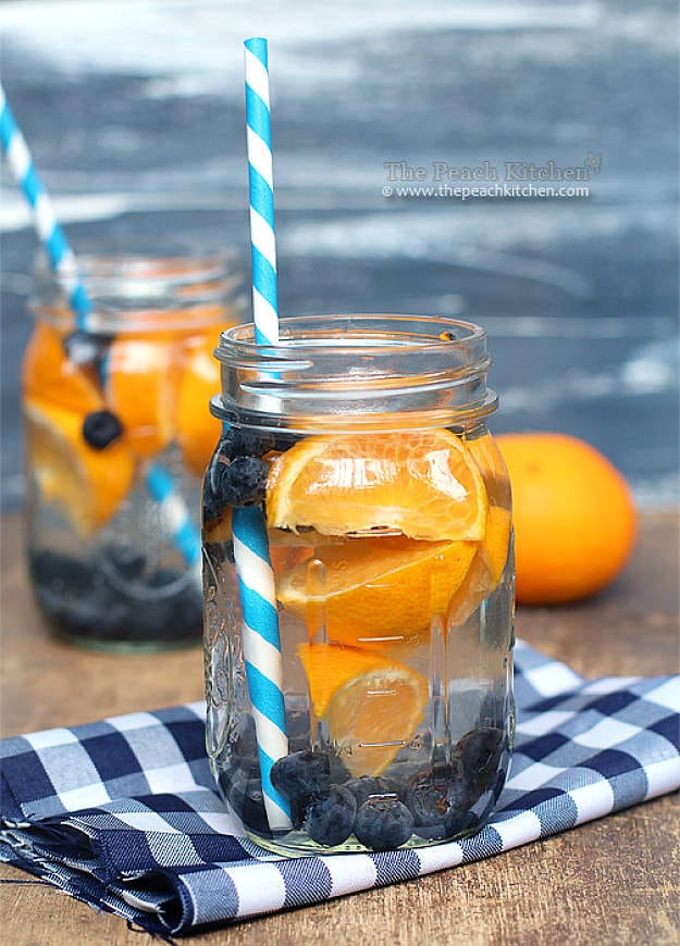 Blueberry-Orange Infused Water | Refreshing Infused Water Recipes For Happy Hydrated Homesteaders