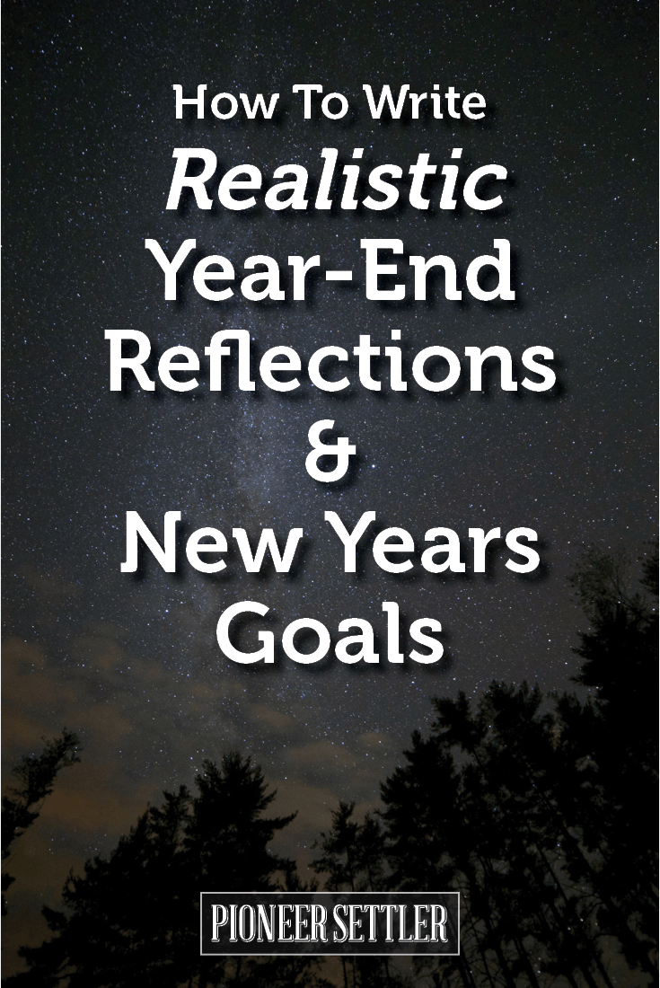 writing realistic new years resolutions