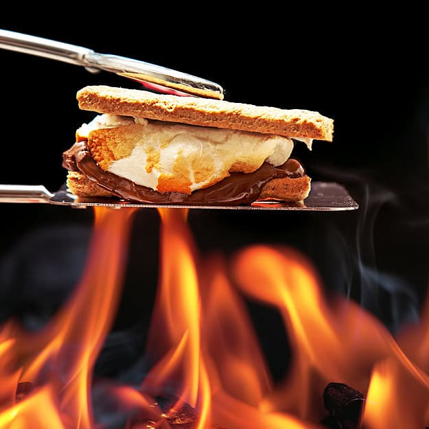 Roasting S'mores | 15 Classical Fun Family Activities Around The Campfire