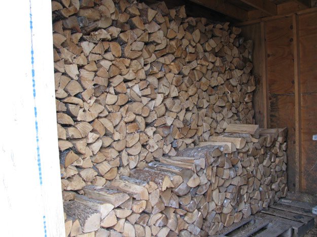 Firewood, ready for winter | 5 Tips For Keeping A Farmers Journal