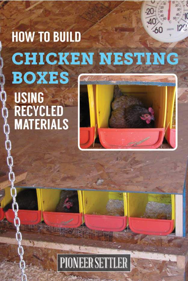 DIY Chicken Nesting Boxes Using Recycled Materials | Homesteading On A Budget 