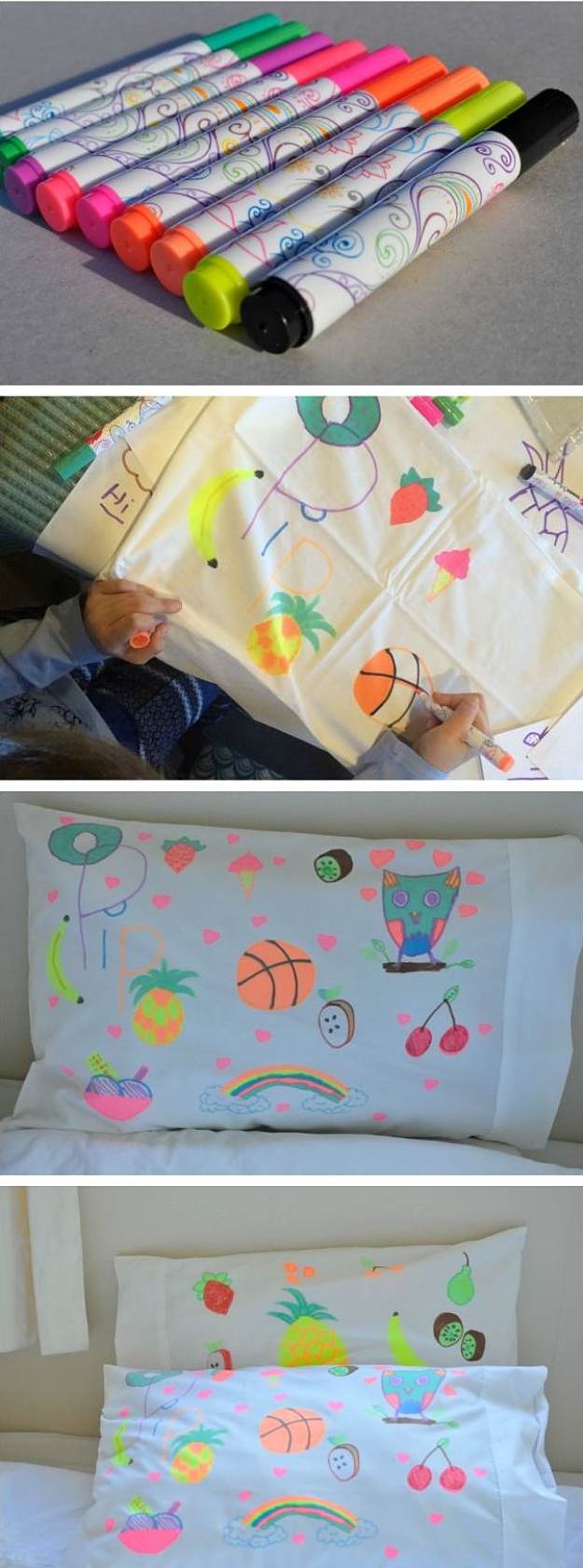 Design Your Own Pillowcase | Rainy Day Activities | 32 Fun Things For You And Your Kids To Do Indoors