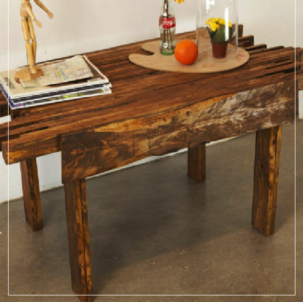 Salvaged Wood Decorating Ideas - Reclaimed Wood Coffee Table ...