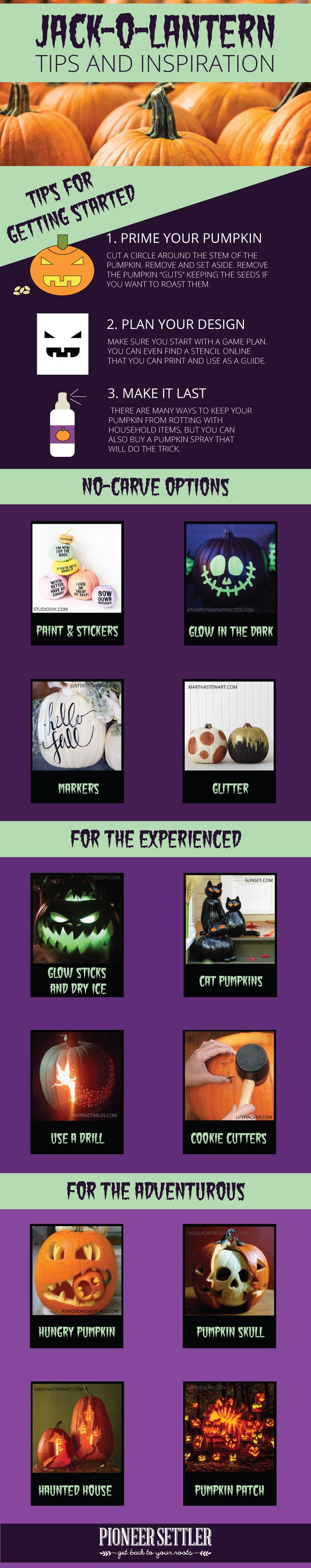 Jack-o-Lantern Tips and Inspiration | How To Carve The Perfect Jack-O-Lantern [Infographic]