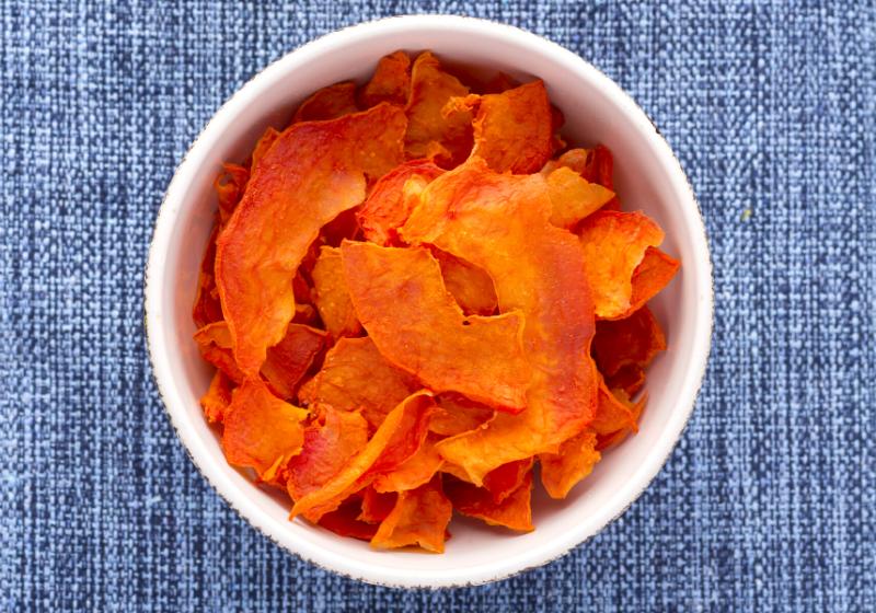 high angle directly above bowl full | best foods to dehydrate for snacks