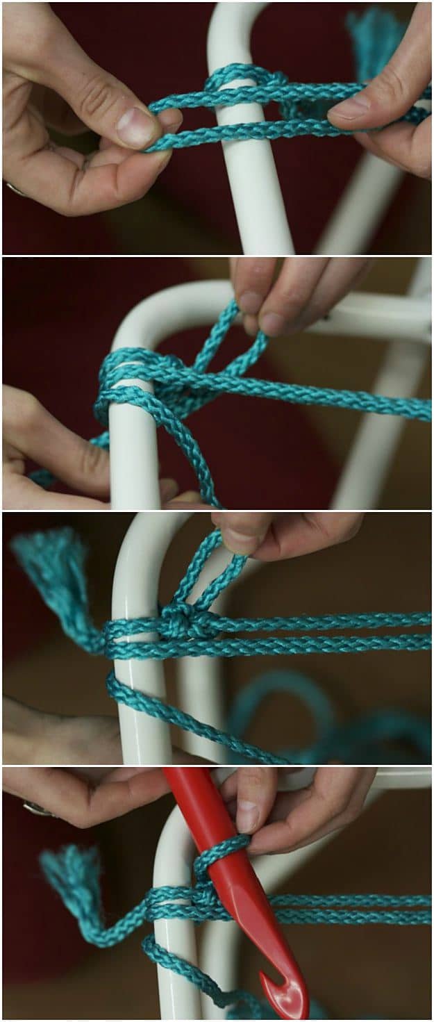 In Comes The Hook | How To Make A Macrame Lawn Chair | Homesteading Skills
