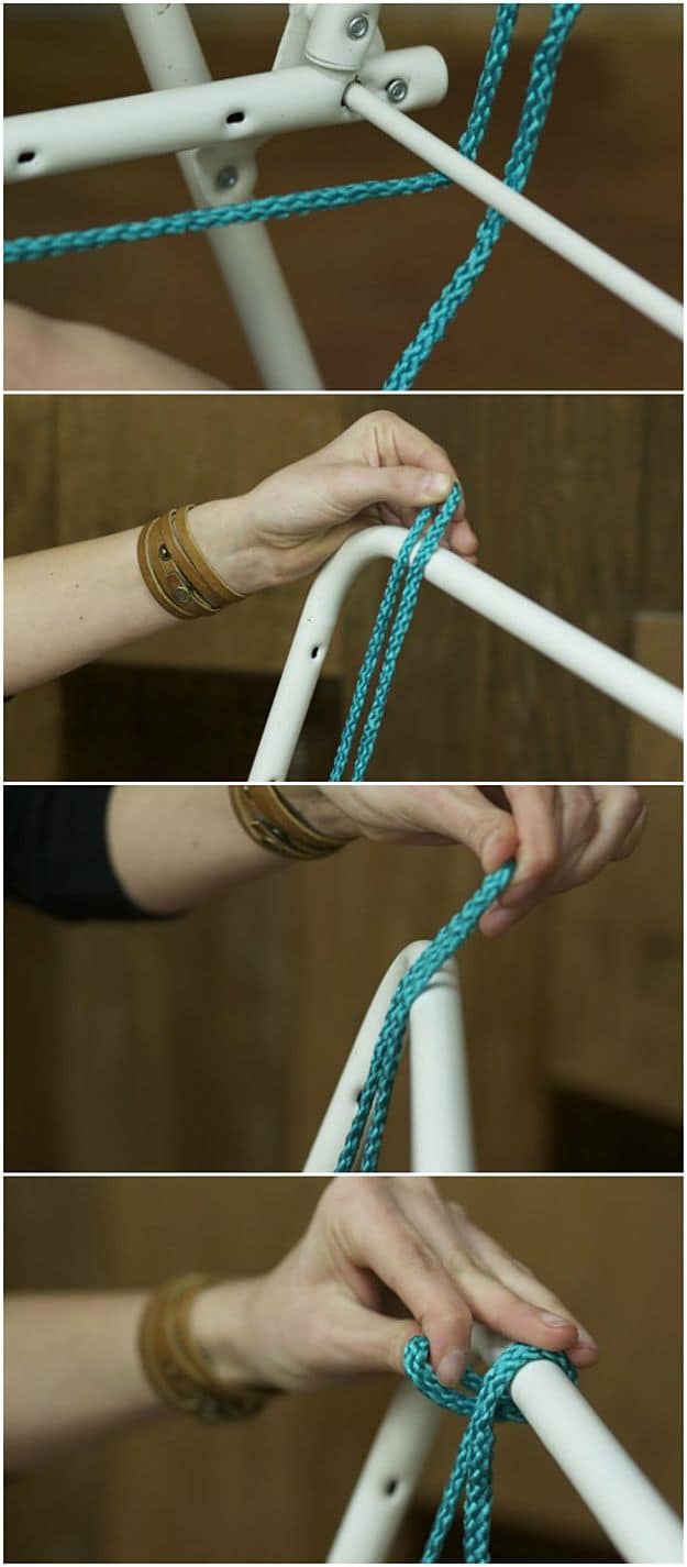 Under The Bridge And Through The Loop | How To Make A Macrame Lawn Chair | Homesteading Skills
