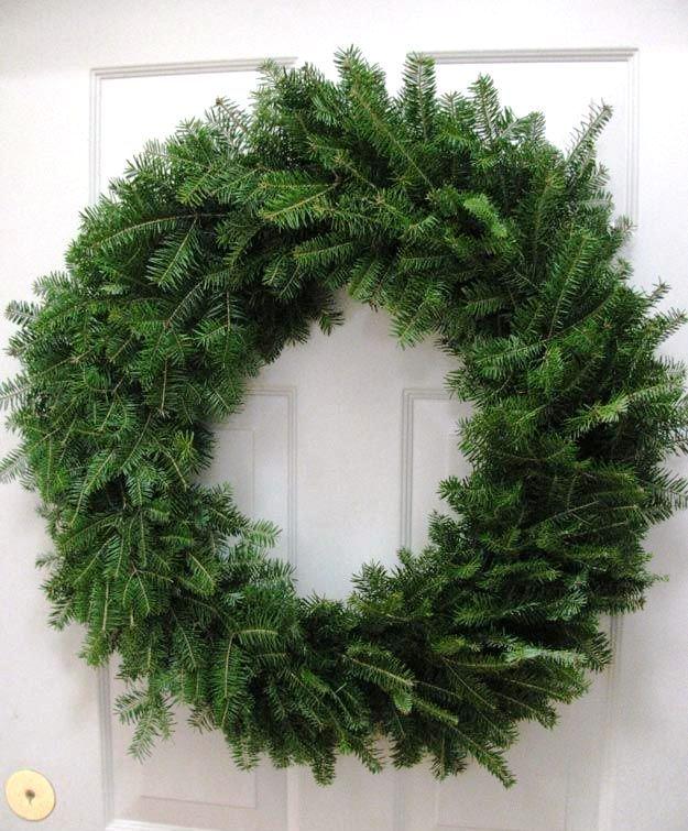 Step 9: Hang, Decorate, And Enjoy! | How To Make A Wreath From Natural Evergreen Clippings