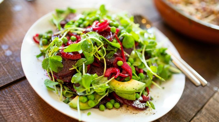 Salad on oval white ceramic plate | Fresh Spring Salad Ideas To Savor This Season