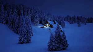 Feature | Snow winter in the mountain with the house | Winter Survival: Learn How Our Ancestors Survived The Cold Season