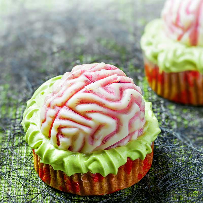 Halloween brain cakes | halloween party food