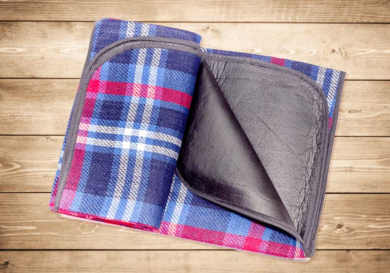 New, waterproof, checkered plaid for a picnic | picnic food ideas