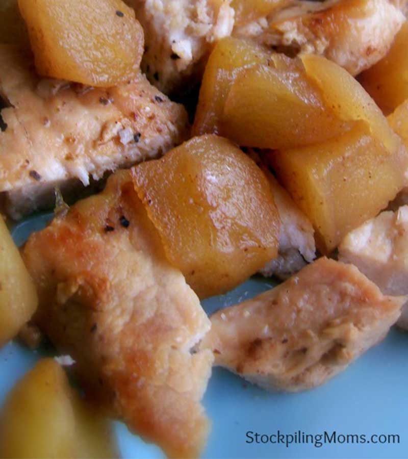 Crockpot Apples And Pork Chops | fall recipes