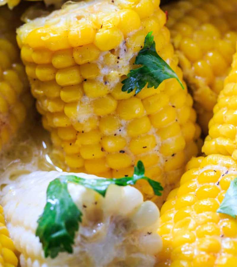 Crockpot Corn On A Cob | slow cooker recipes vegetarian