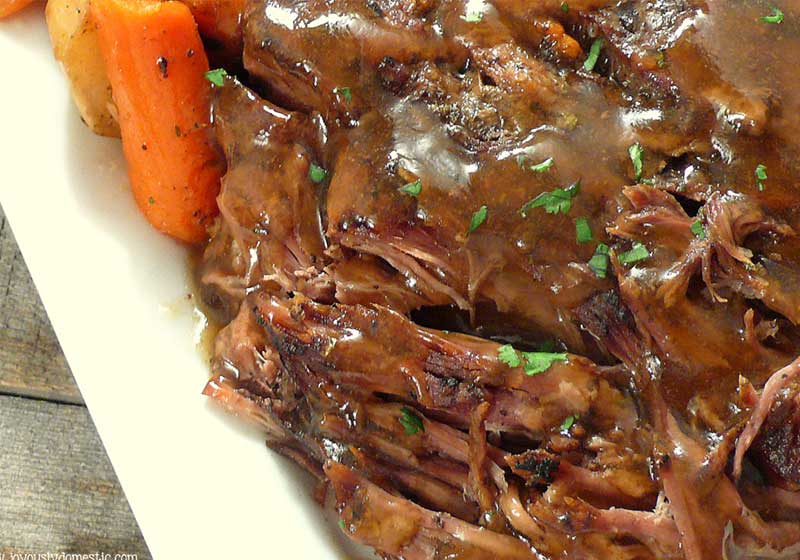 Slow Cooker "Melt In Your Mouth" Pot Roast | fall recipes