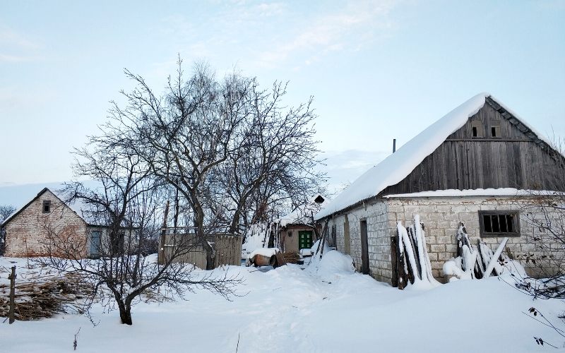 winter landscape village street snow after | winter storm statistics