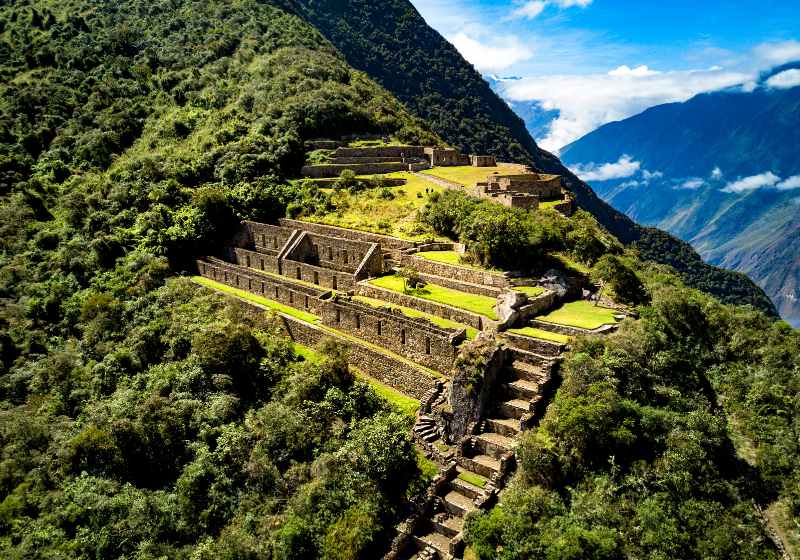 this ancient inca city known choquequirao | chinese terrace farming